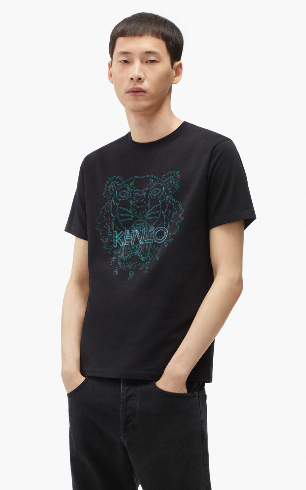 Kenzo Tiger T Shirt Herr | 51049-UWTB